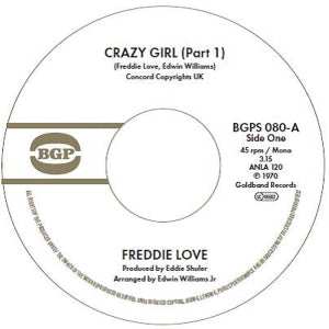 Freddie Love – Crazy Girl (Part 1) / Crazy Girl (Part 2) (12in)