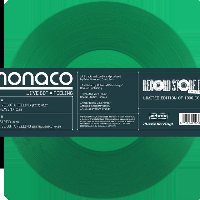 Monaco – I've Got a Feeling (12in)