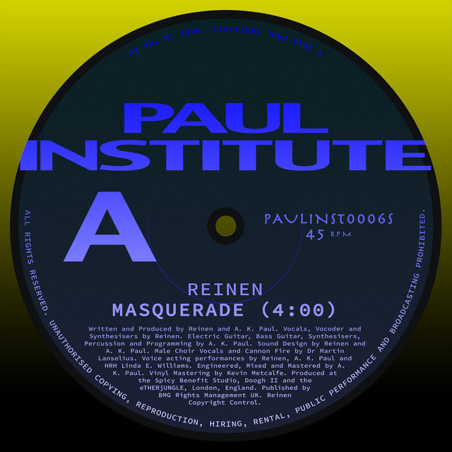 Reinen – Masquerade (12in)
