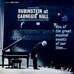 Arthur Rubinstein – Highlights From Rubinstein At Carnegie Hall (LP)
