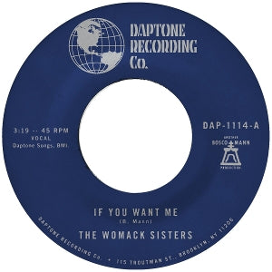 Womack Sisters – If You Want Me / I Just Don T Want You (To Say Goodbye) (12in)